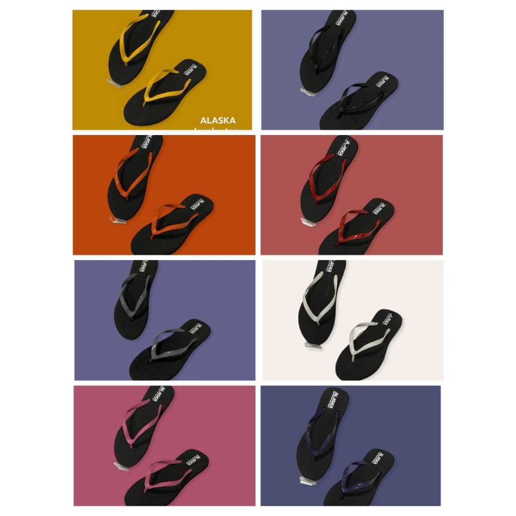 Flip Flop Sandal Jepit Wanita Dewasa Sendal Wanita Terbaru ALASKA Anti Slip Jual per kodi/20 pcs