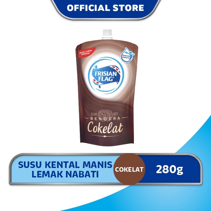 

PT6GR Frisian Flag Bendera Kental Manis Cokelat Pouch 280g jqcug