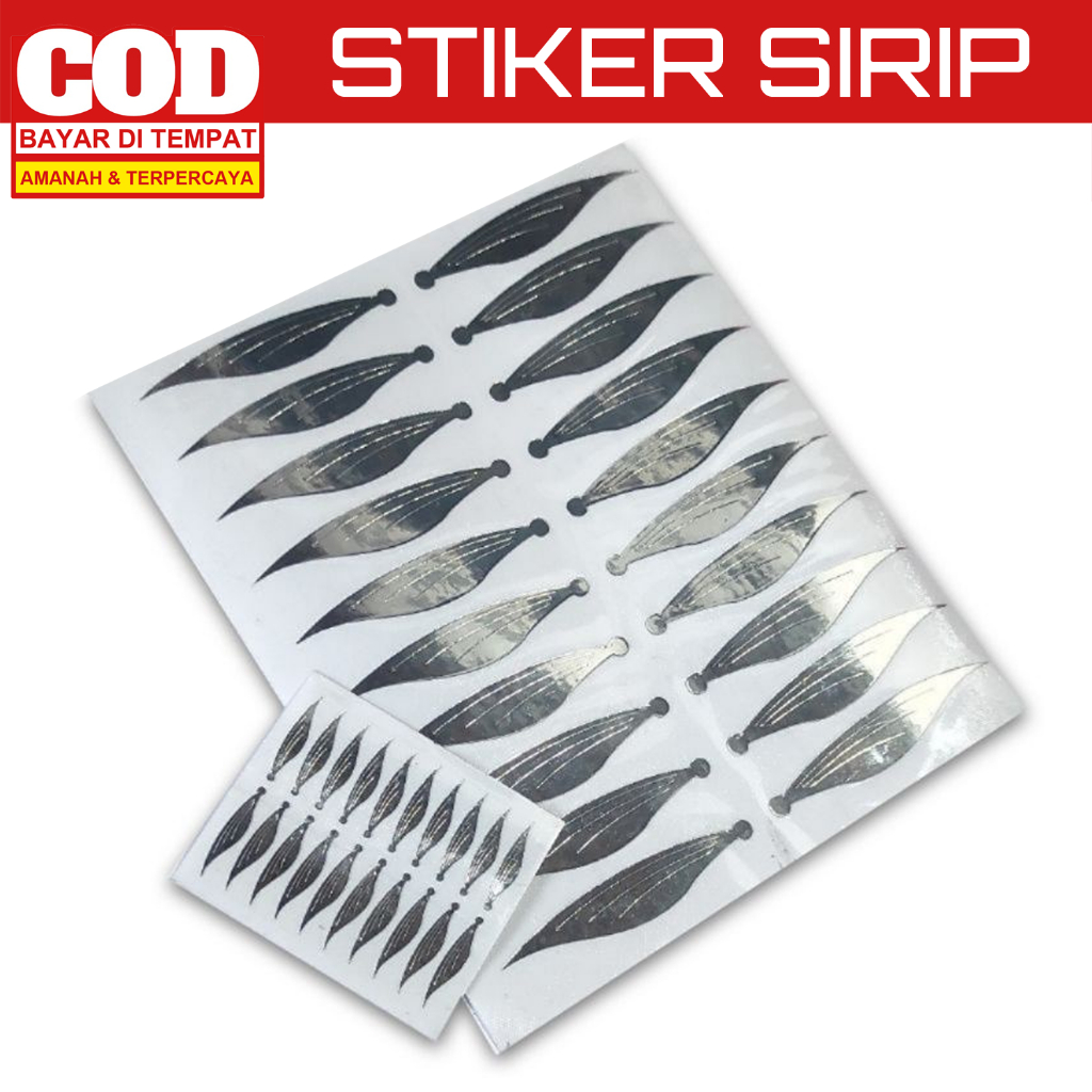 

Stiker Sirip Ikan Hologram Chrome
