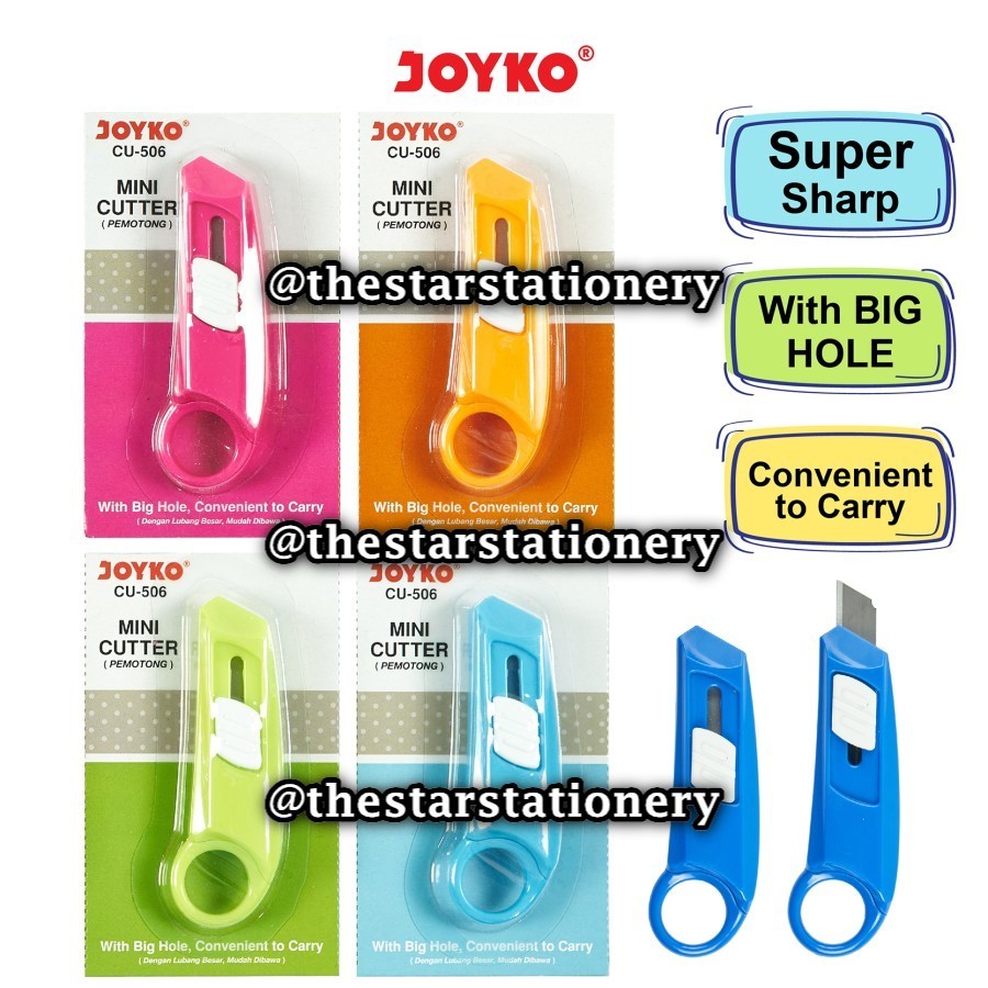

(1 Biji) GROSIR Mini Cutter Joyko CU-506 / Cutter Pemotong Joyko CU506 / Joyko CU 506