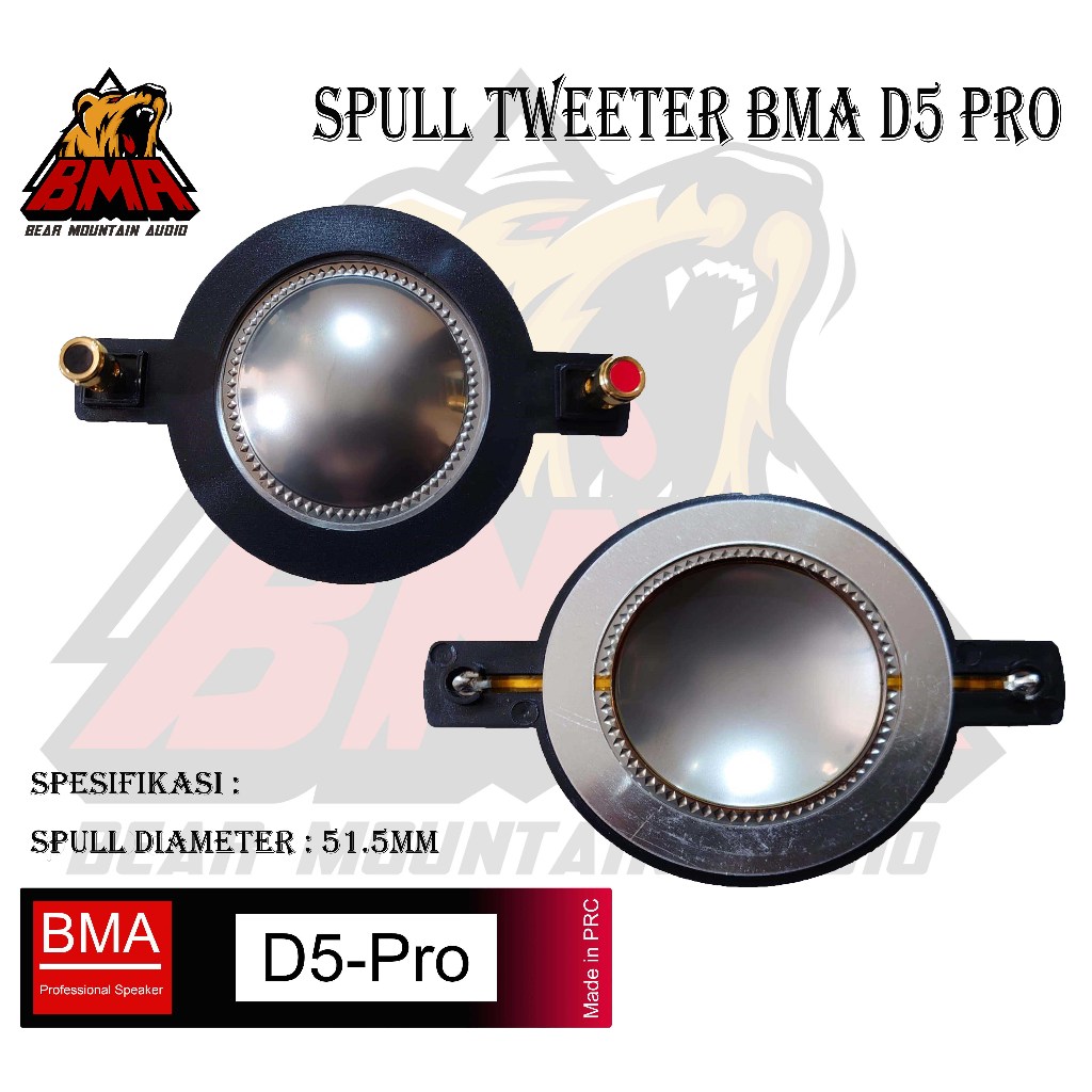 Spull Tweeter BMA D5 Pro Spul Spool Tweter Twiter Driver BMA D5 Pro Original Import