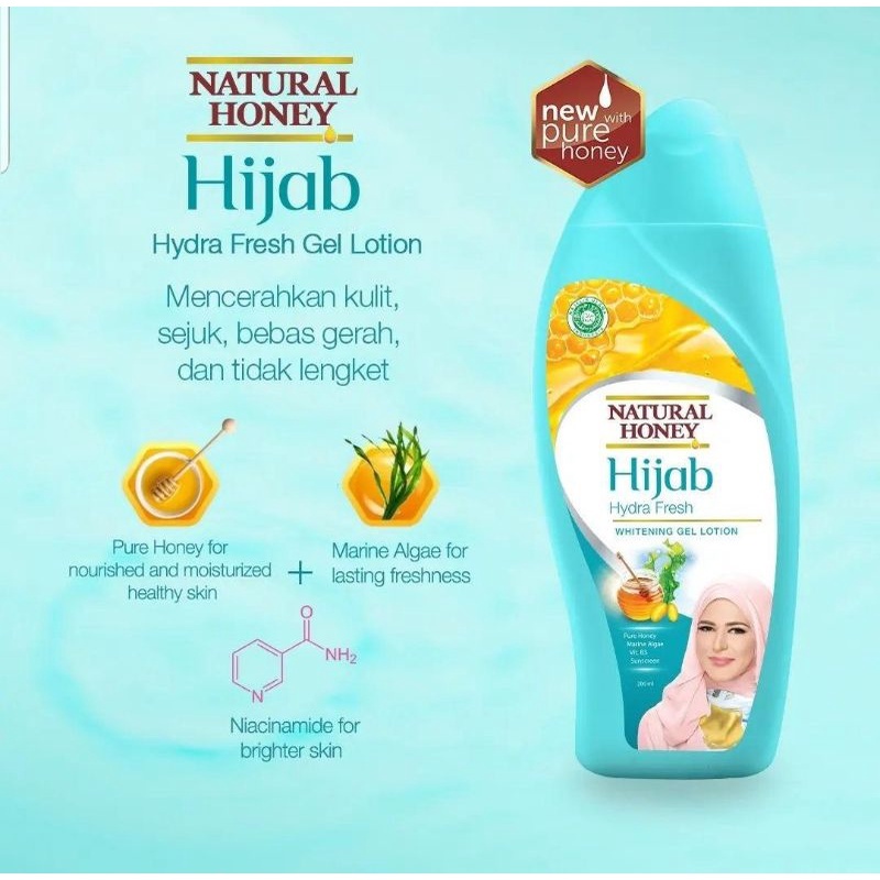 [Delima] Natural Honey Hijab Hand & Body Lotion | Hand Body Lotion Hijab