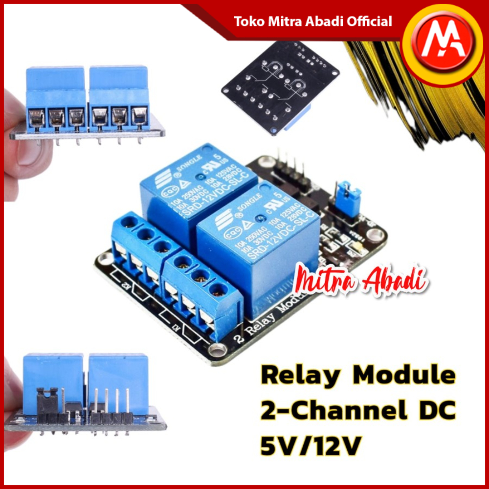 Relay Module 2 Channel DC 5V / DC 12V