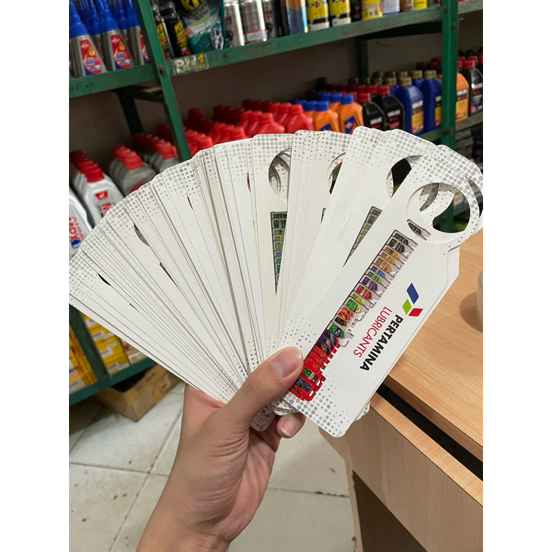 

KARTU TAG GANTUNGAN OLI PERTAMINA (100 pcs)