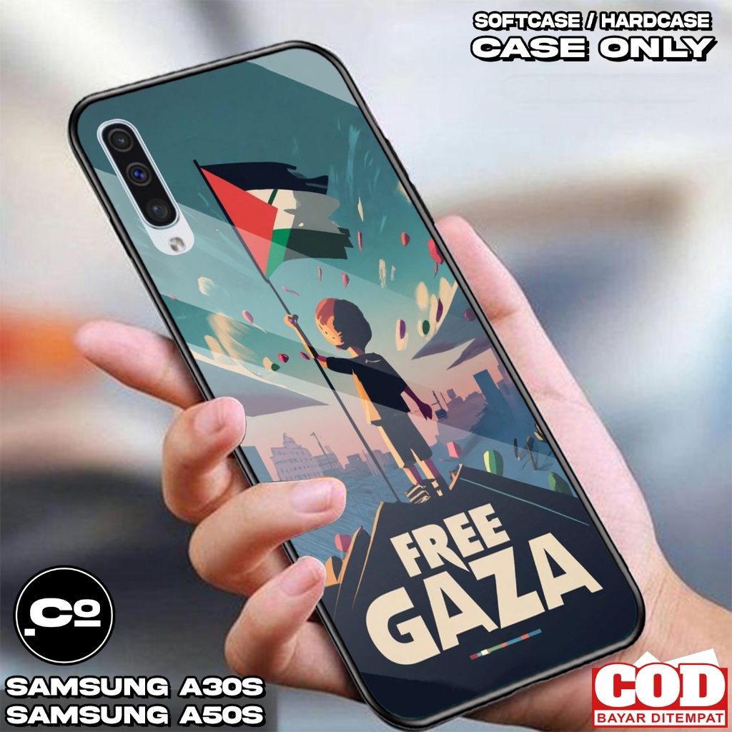 Case SAMSUNG A50S / SAMSUNG A30S  - Casing SAMSUNG A50S / SAMSUNG A30S [ Free Palestine ] Silikon SA
