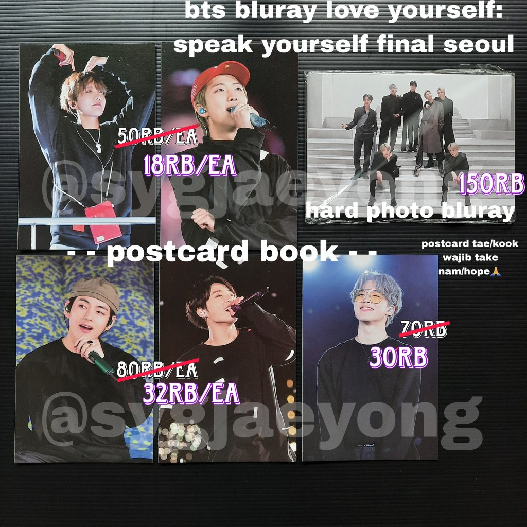 (CLEARANCE SALE) OFFICIAL BTS Speak Yourself Final Seoul DVD Bookmark  / Bluray Hard Photo Stand  / 