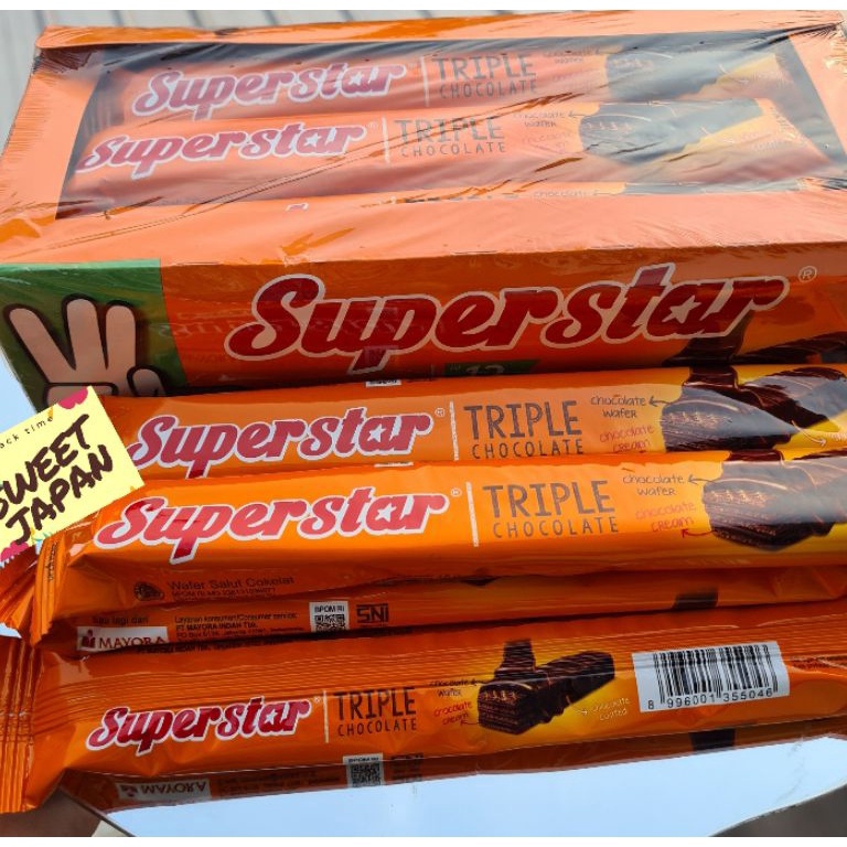 

C96VU PROMO!!!! MURAH Coklat superstar isi 12 @18 gram wafer coklat....coklat supermen..coklat superstar Terbaru ┗(