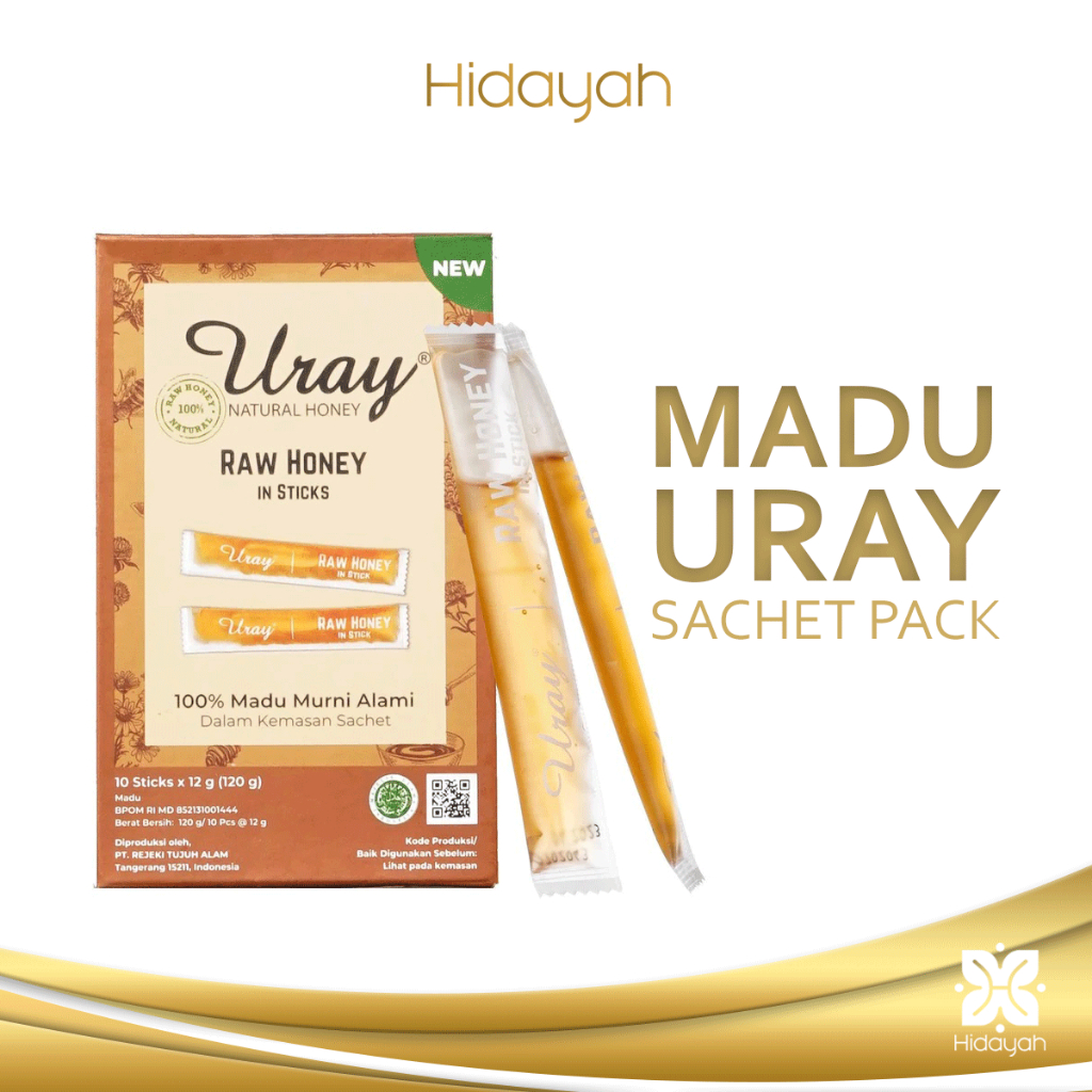 

Madu Uray in stick sachet Pcs 12gr Raw Honey Uray Sachet