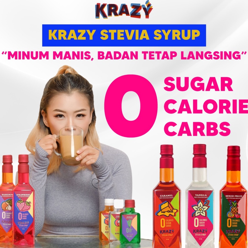 

Big Sale➟ Krazy Stevia Sirup Diet Zero Calorie Keto Syrup 47