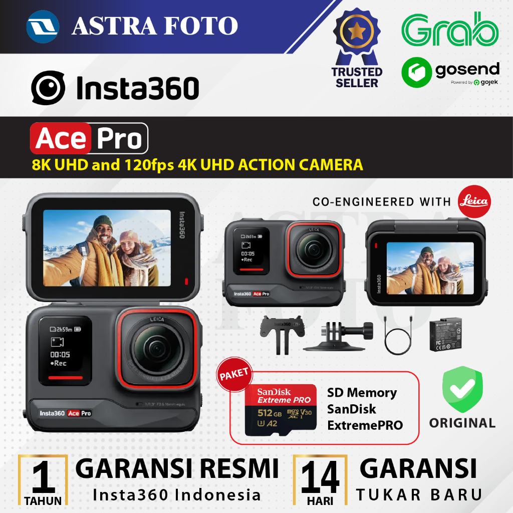 INSTA360 ACE Pro Action Cam Insta 360 Ace Pro Camera RESMI - Ace