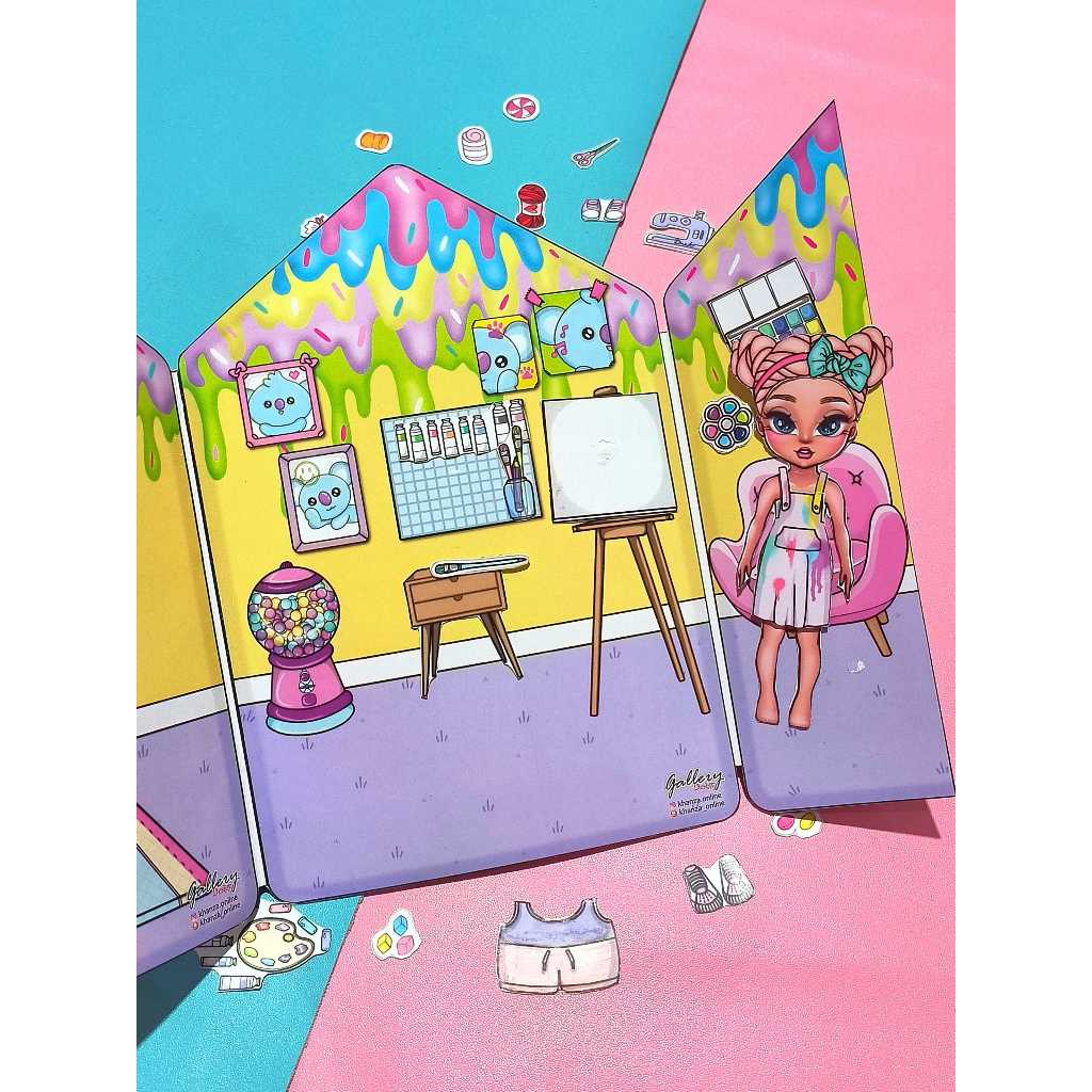 Koya BT21 HOUSE Mainan edukatif anak terbaru SUDAH DI LAMINASI ANTI AIR