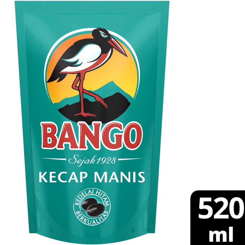 

[✃D71➢] BANGO Kecap Manis Soy Sauce Refill Terbuat dari 4 bahan alami berkualitas 520ML [156]