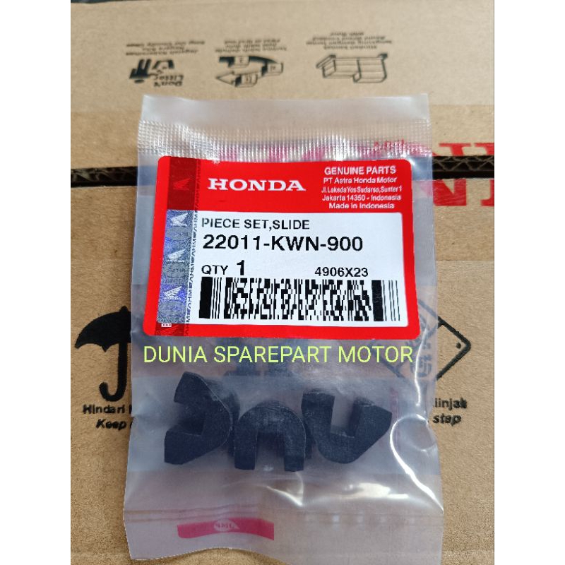 SLIDER PLASTIK PENJEPIT RUMAH ROLLER HONDA VARIO 125 VARIO 150 PCX 150 ADV 150 ASLI AHM 22011-KWN-90