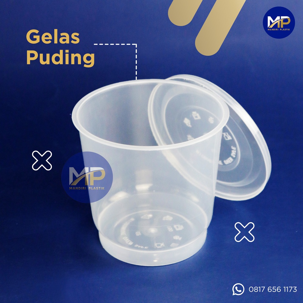 Past Murah Gelas Puding / Cup Puding / Cup Saus / Gelas Merpati OTG 150 ml -25pcs [306]
