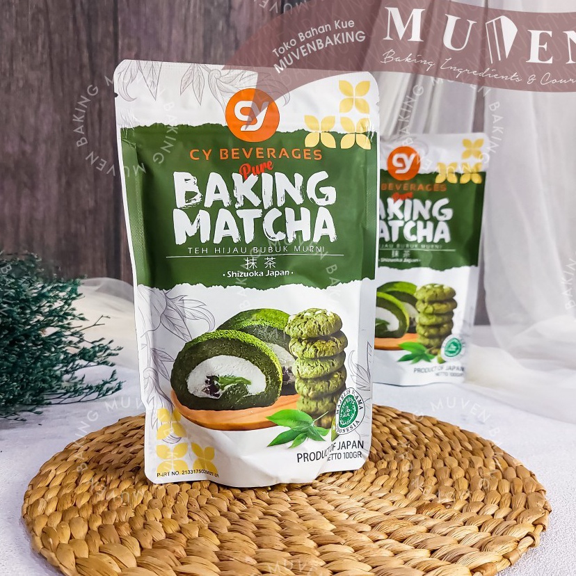 

[KODE ZJMZO] CY BAKING MATCHA POWDER 100 GR / BUBUK MATCHA MURNI JEPANG