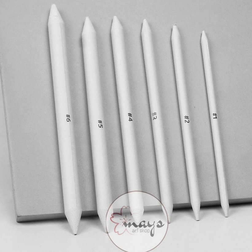 

[COD LJ37] Paper Stump Set Isi 6 Pcs - Paper Pencil - Pensil Blending Dusel Sketsa Sketch V-Tec 50