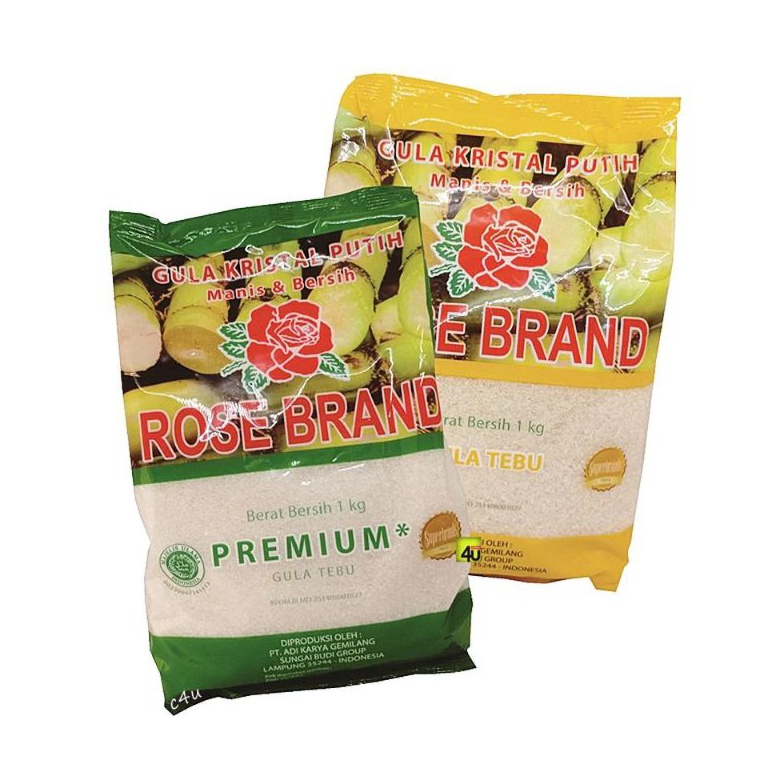 

L4r!s Gula Tebu Kristal Putih Premium Rose Brand 1kg Hijau / Kuning Limited