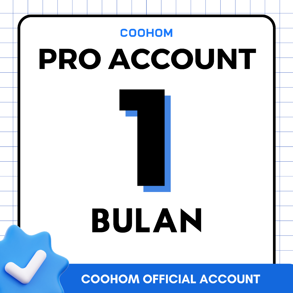 PRO ACCOUNT 1 BULAN - COOHOM (OFFICIAL)