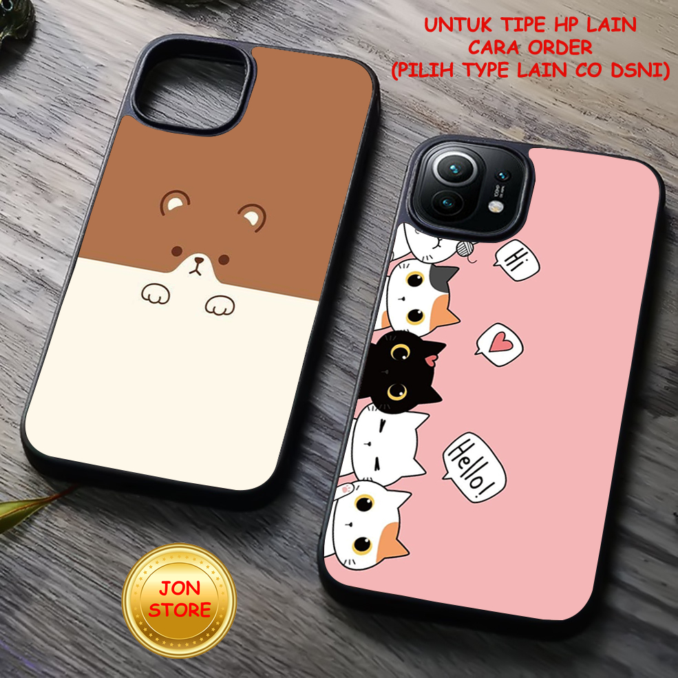 JON-STORE ( FF 4 ) Casing/Case Sofcase Hardcase Glossy/kilau Motif Smile cute Unik Untuk Samsung A14