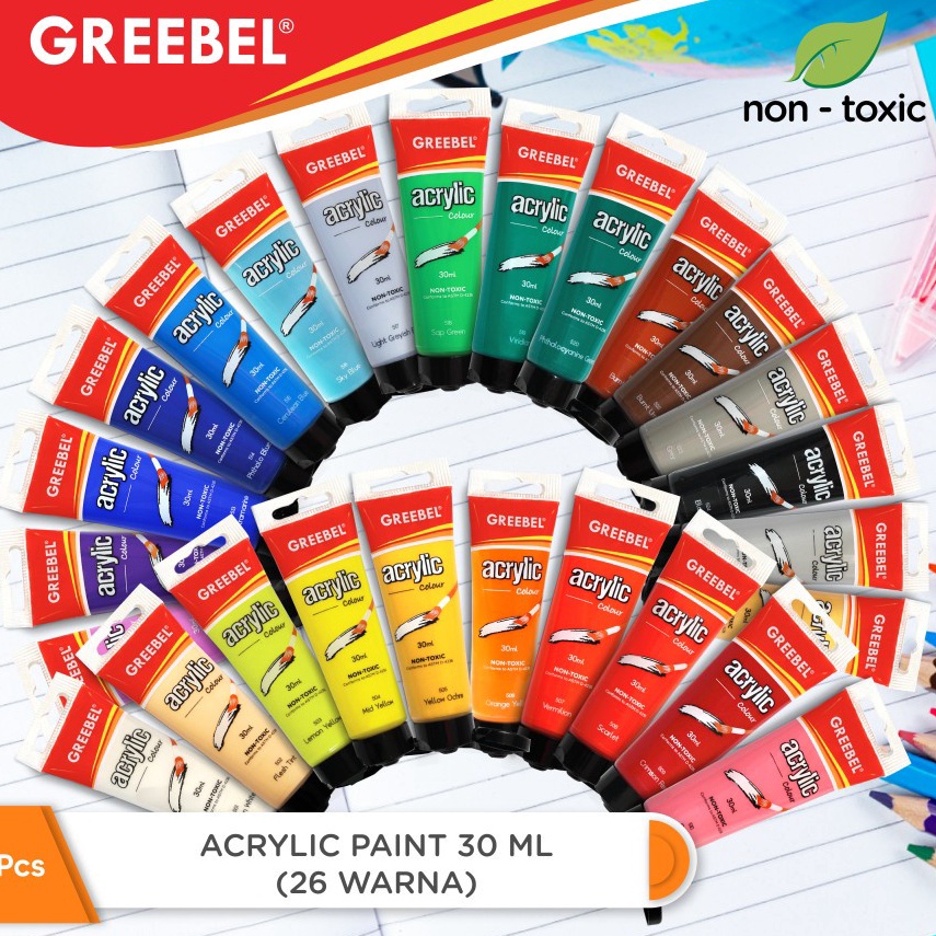 

Sup3r Sale Grebeel Acrylic Colour 30ml / Cat Akrilik Greebel 30ml New Product