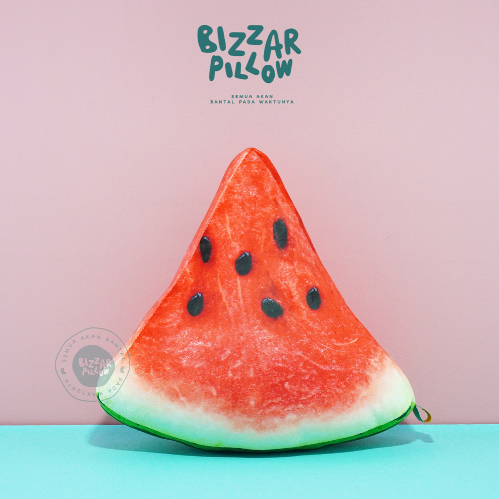 Bizzarpillow Bantal Sofa Motif Buah Semangka BZ382