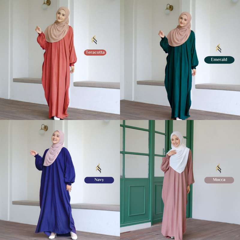 TERLARIS KAFTAN - GAMIS KAFTAN - KAFTAN RAYON CANDI MEKAR - KAFTAN TWILL ORI - GAMIS KAFTAN POLOS - 