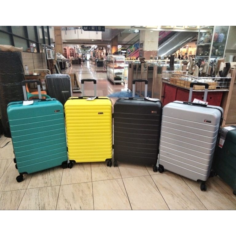 [Produk 7076] KOPER POLO SWISS 28 INCH ANTI PECAH - KOPER FIBER 28 IN RODA 4 BISA BERPUTAR - KOPER F