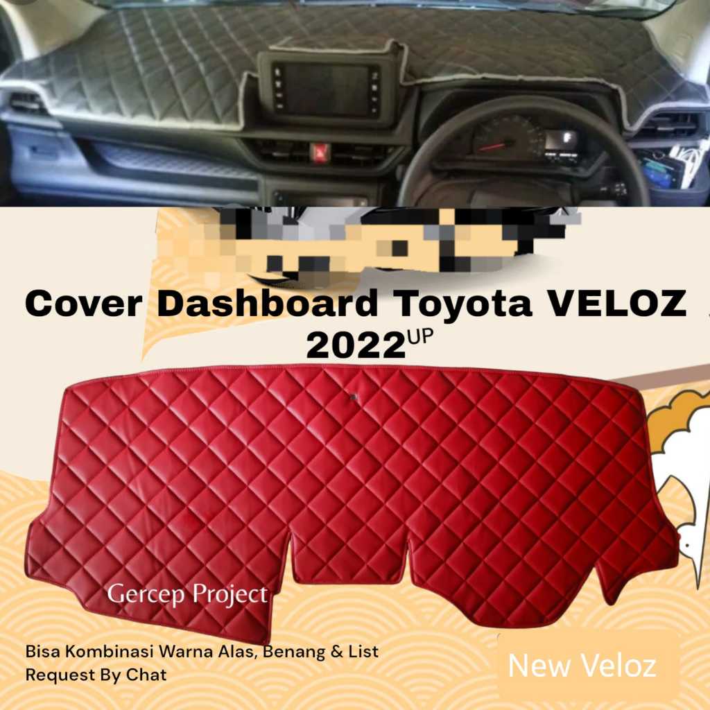 Sale Cover Alas Dashboard New Veloz 2022 Toyota Mobil Pelindung Dasbor Kulit Variasi Aksesoris