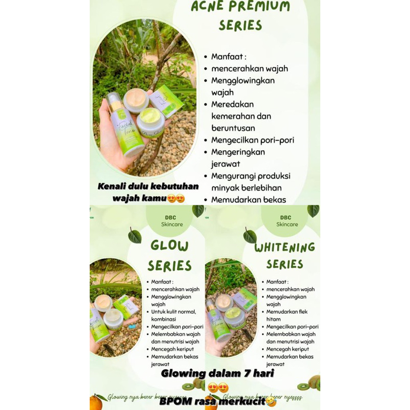 SKINCARE DBC PAKET lengkap