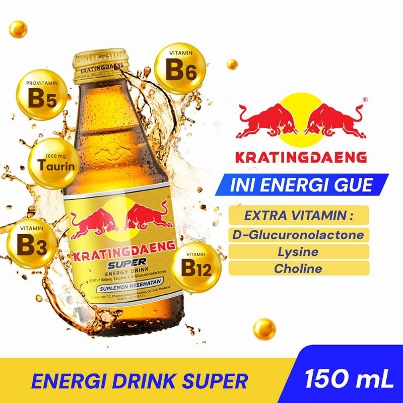 

Kratingdaeng Energy Drink Super 150Ml