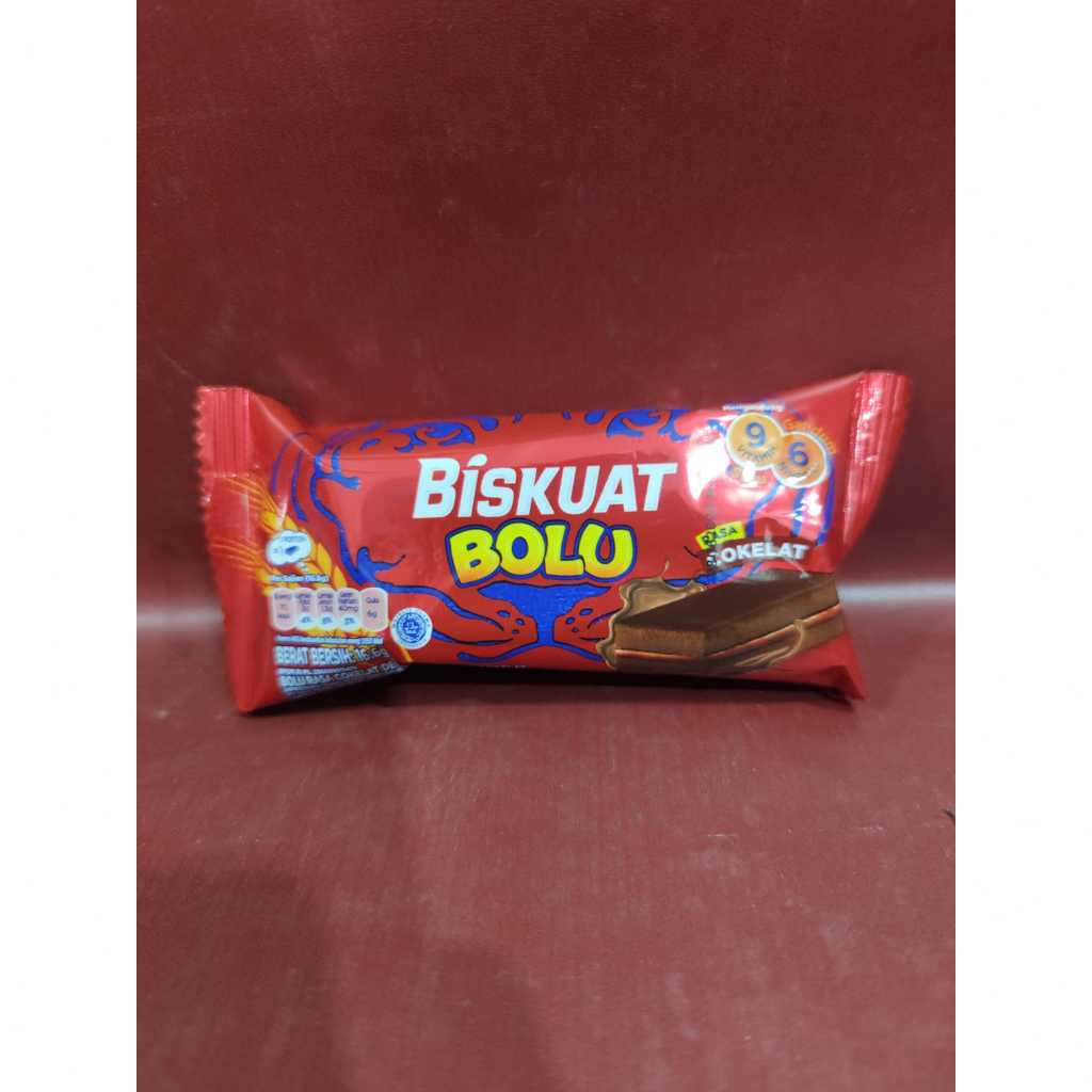 

Biskuat Bolu Coklat 16g - Bolu Lapis Rasa Coklat Biskuat