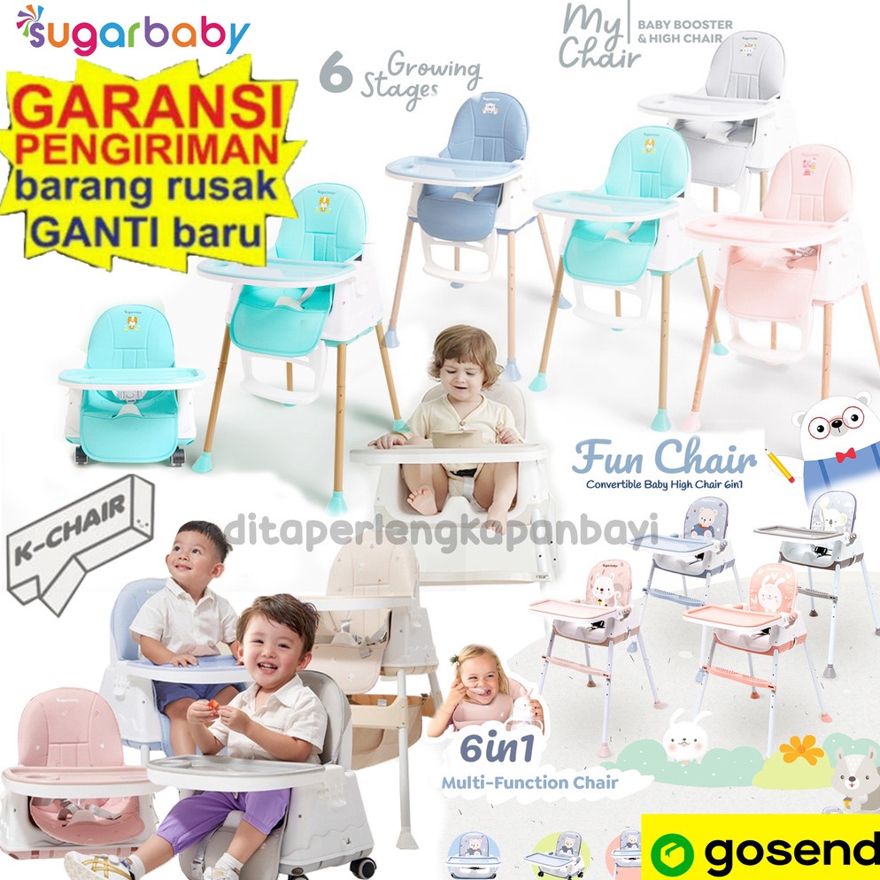 Bg Sale Sugarbaby My Chair (Baby Booster & High Chair) : 6 Growing Stages KURSI MAKAN BAYI SUGAR BAB