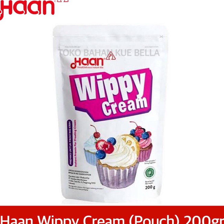 

[KODE PRODUK I8GWK7555] HAAN WIPPY CREAM 200gr (POUCH) - Whipped Krim Instant