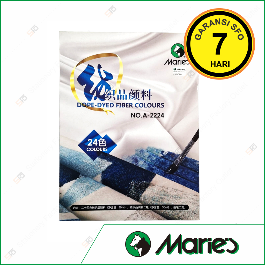 

Cat Kain Textile Maries 10ml isi 24 - Fabric Fiber Colour QBT-4289 - SFO Semarang Official