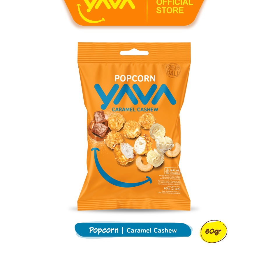 

✫Promo YAVA Popcorn Caramel Cashew 60g K48 ➭