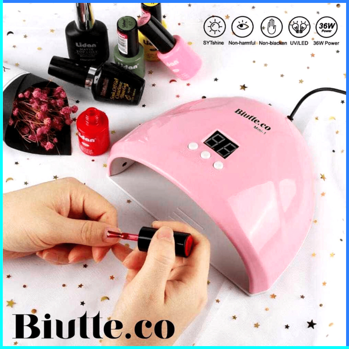 Lampu Ultra Violet UV LED Nail Driyer Pengering Cat Kuku Cepat Kering Mini Gel Nail Art Aksesoris Pe
