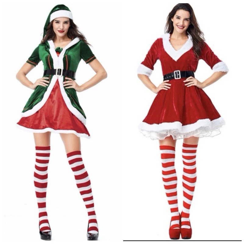 KOSTUM NATAL WANITA DEWASA | CHRISTMAS WOMEN COSTUME | BAJU NATAL DEWASA