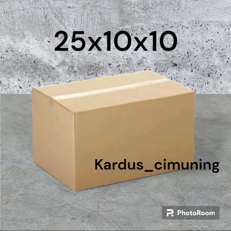 

kardus box packing 25x10x10
