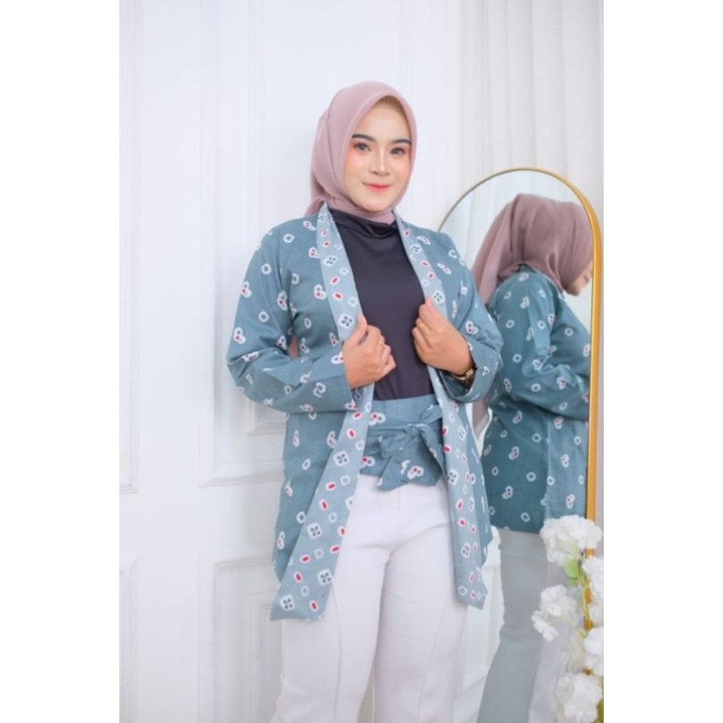 Outer Jumputan plus Obi Jumputan