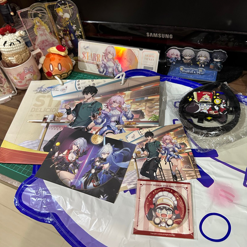 HONKAI STAR RAIL X CONVIVIUM ARTPRINT TIKET HOLO BANDO PIN