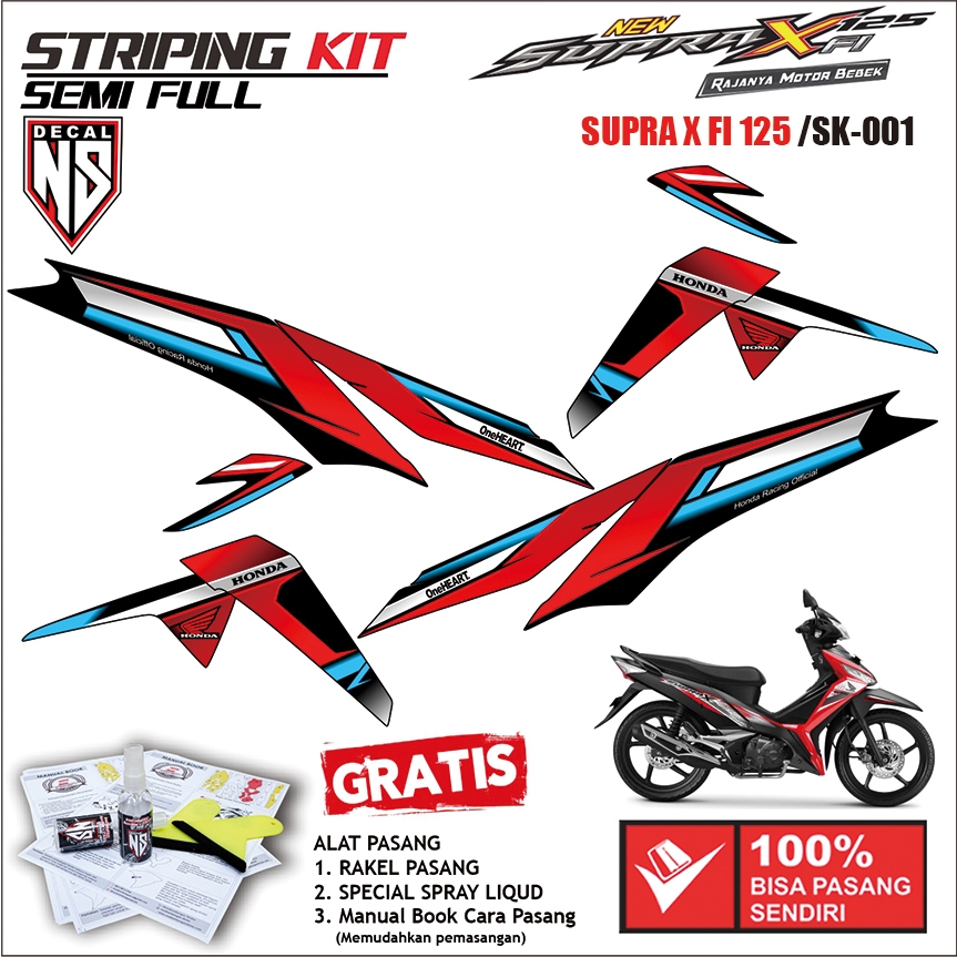 STRIPING SUPRA X FI 125 DESAIN VARIASI