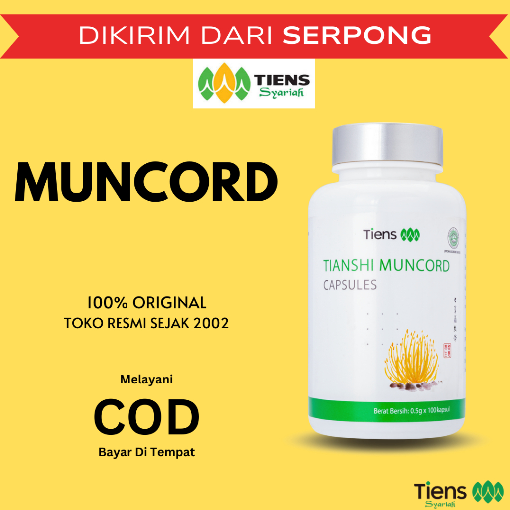 TIENS TANGERANG : MUNCORD CAPSULES TIENS | STAMINA PRIA | IMUN TUBUH | CORDYCEPS | ORIGINAL | CORDYC