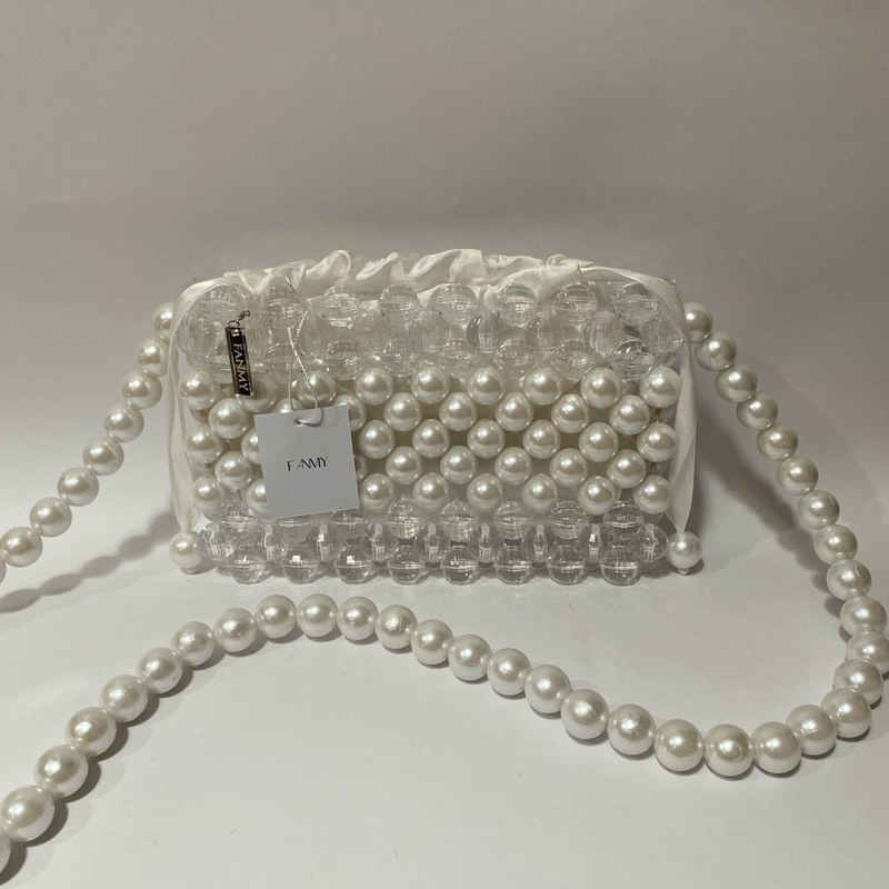 FANMY || dyah pearl bag | tas mutiara | tas manik manik | tas mote | beads bag | beaded bag | beaded