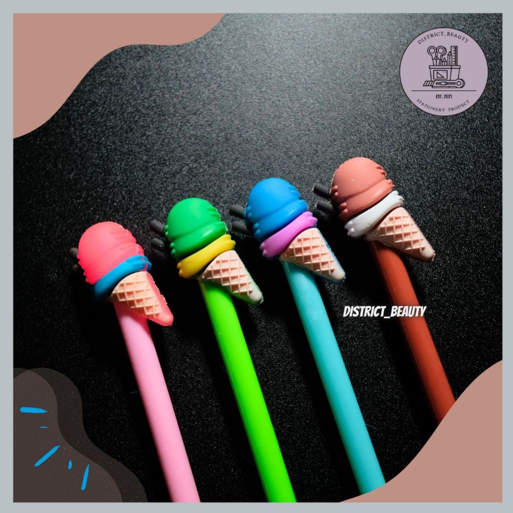 

PULPEN GEL ICE CREAM CONE PULPEN ES KRIM CONE PULPEN LUCU BENTUK ICE CREAM