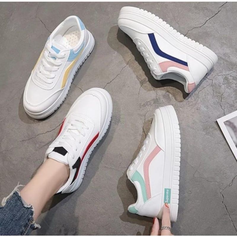 Sepatu korea wanita sepatu fashion sepatu sneaker perempuan sepatu korean style sepatu jungkook BTS 