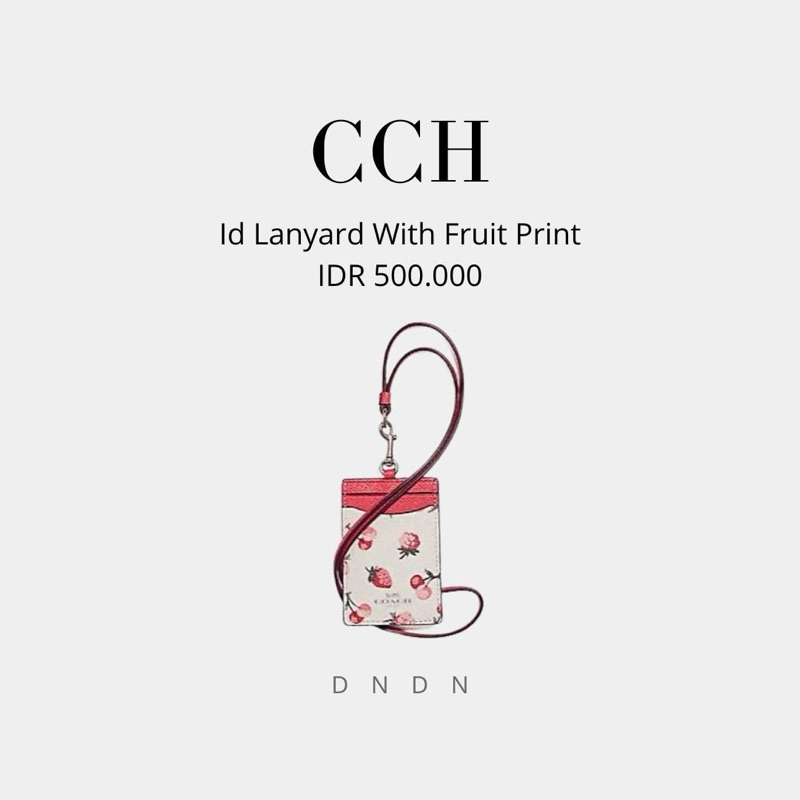 

Id Lanyard With Fruit Print