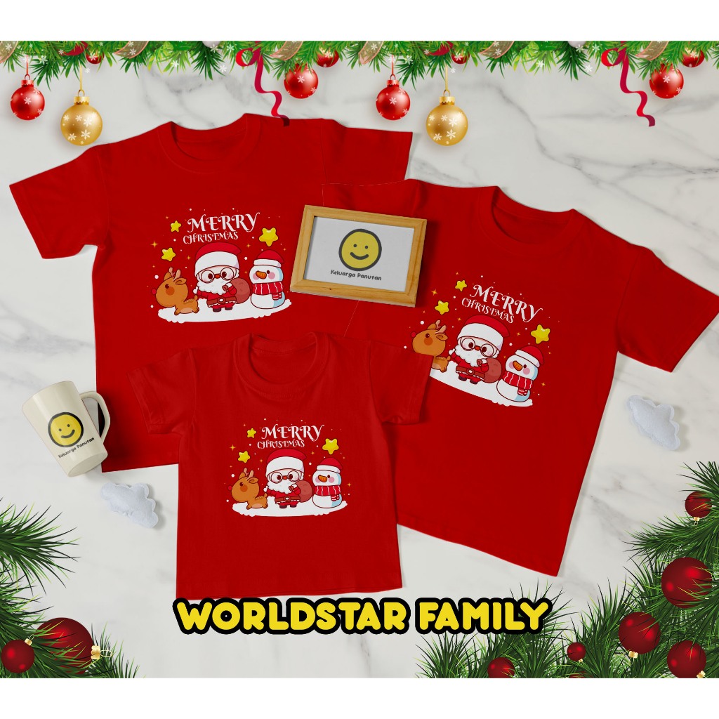 BAJU NATAL KELUARGA KAOS NATAL KAOS NATAL KELUARGA BAJU NATAL WANITA BAJU NATAL ANAK KAOS MERRY CHRI