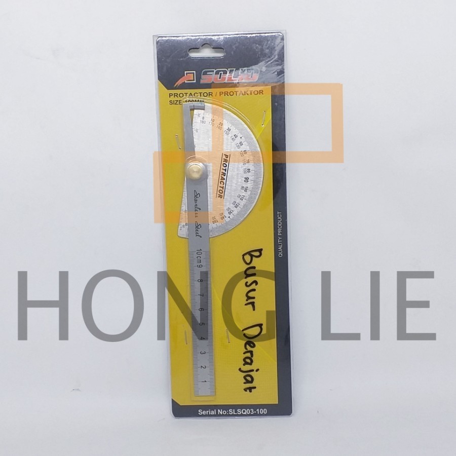 

Solid Busur Derajat / Protactor Penggaris Stainless