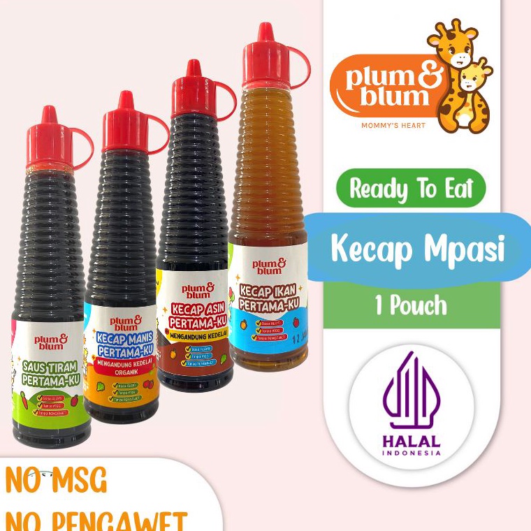 

Terk!!ni Plum & Blum Saus Tiram Kecap Mpasi No MSG - 130 gram Impor Terbaru