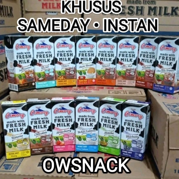 

➩Ready Stock✵ 1 DUS SUSU CIMORY UHT FRESH MILK 250ml / 250 ml 1 KARTON SAMEDAY INSTANT TIRAMISU ED CARAMEL F53 ✦